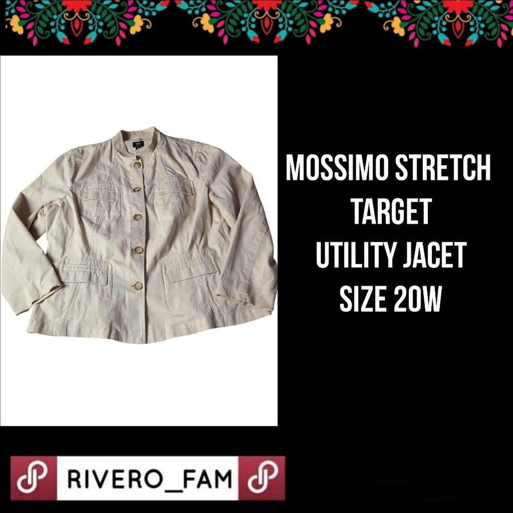 MOSSIMO STRETCH | TARGET | UTILITY JACKET | SIZE 20W